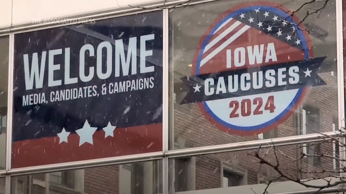 Iowa Caucuses 2024 banner
